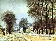 Alfred Sisley Snow at Louveciennes oil painting reproduction